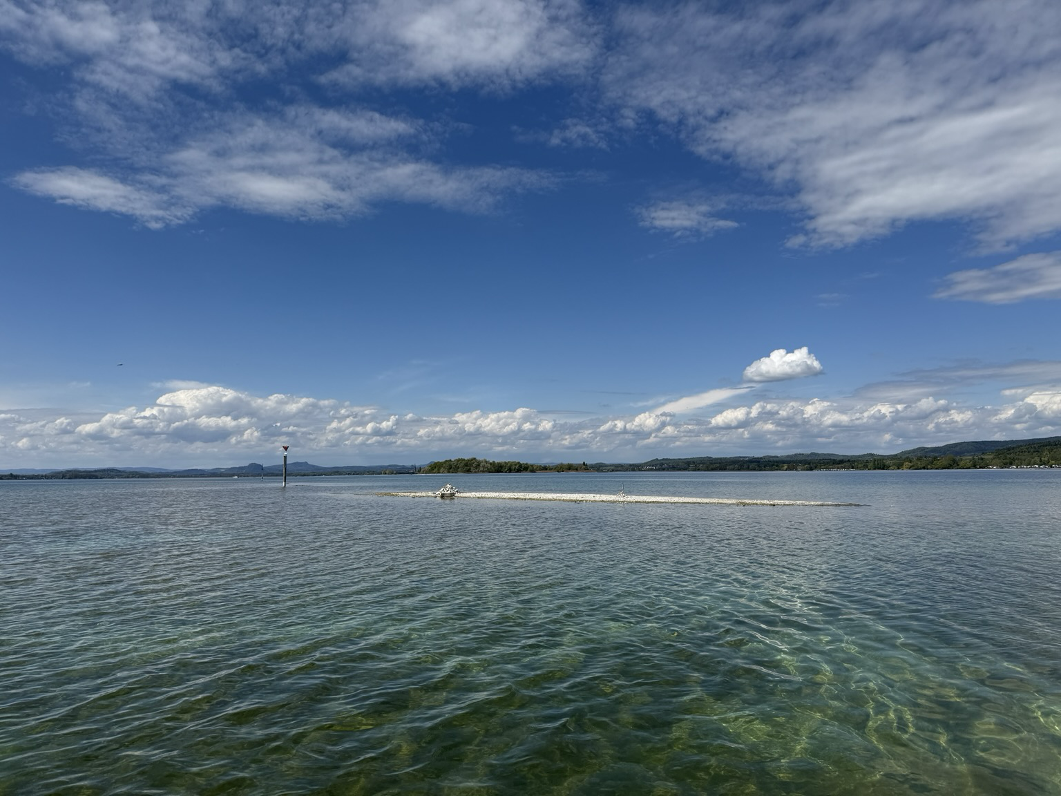 Strassenrain bei einem Pegel von 278 in Konstanz. Datum 2025-04-23.